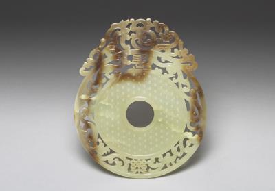 图片[2]-Jade bi disc of “Chang Le”, Eastern Han dynasty (25-220)-China Archive